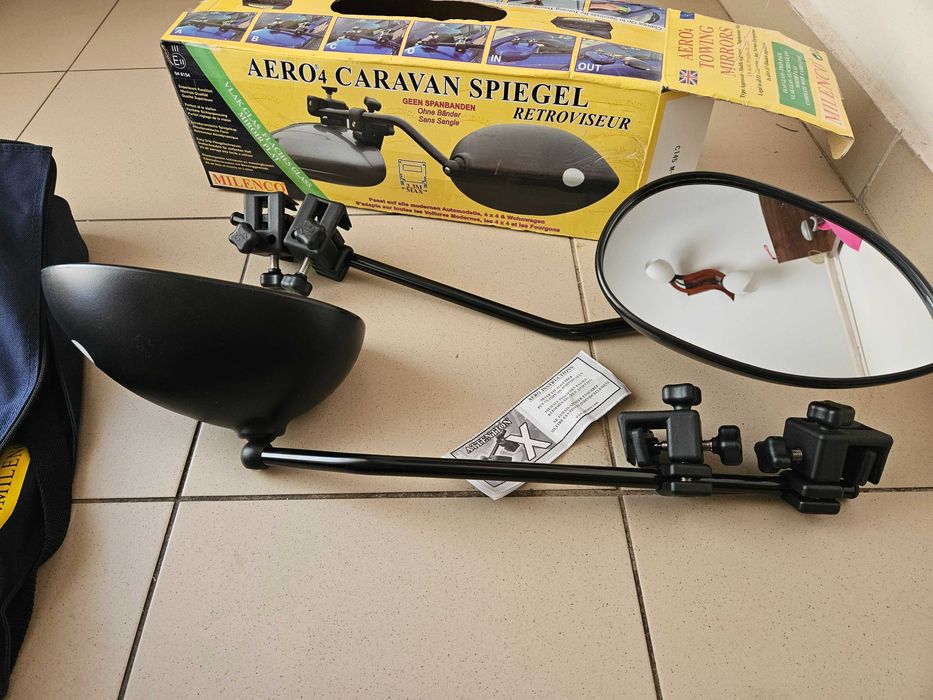 Aero 4 FLAT universale brat lung Milenco suplimentare oglinzi rulota