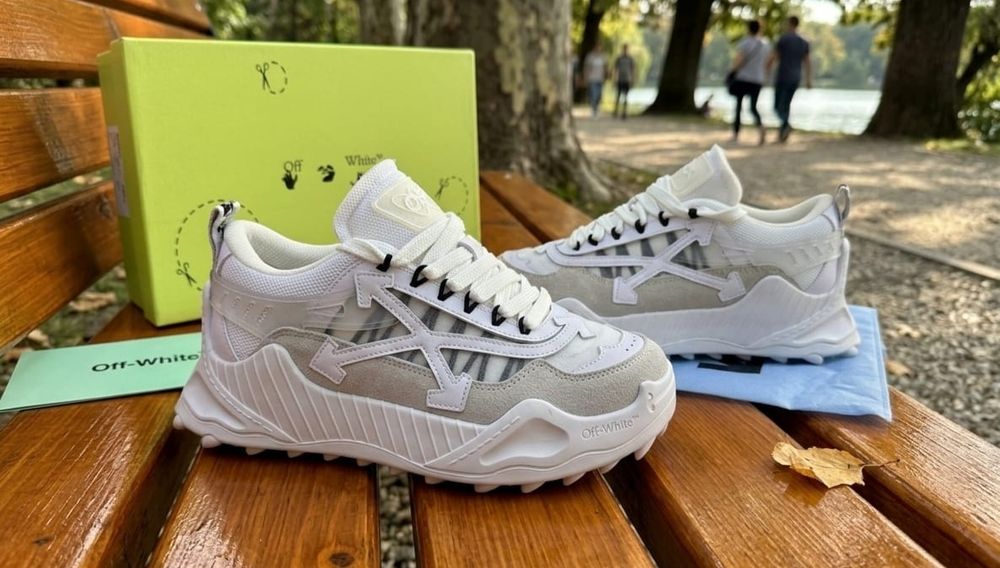 Adidasi Off White Odsy Alb Full Box