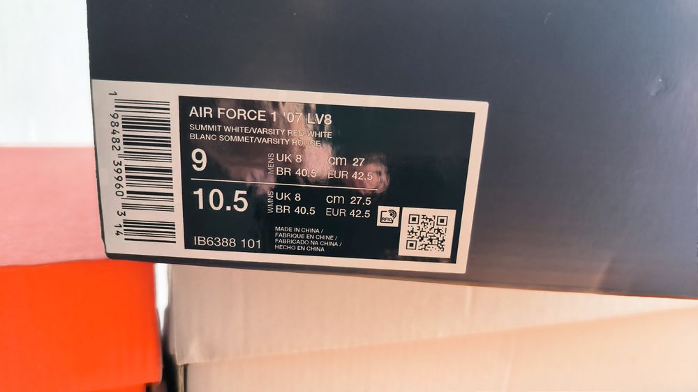 Nike Air Force 1 '07 White Red