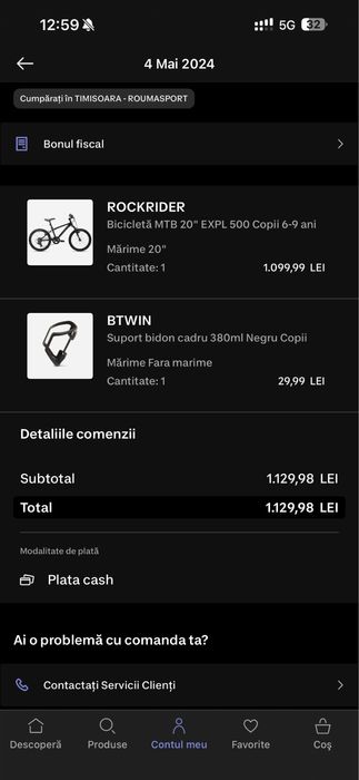 Bicicleta copii ROCKRIDER