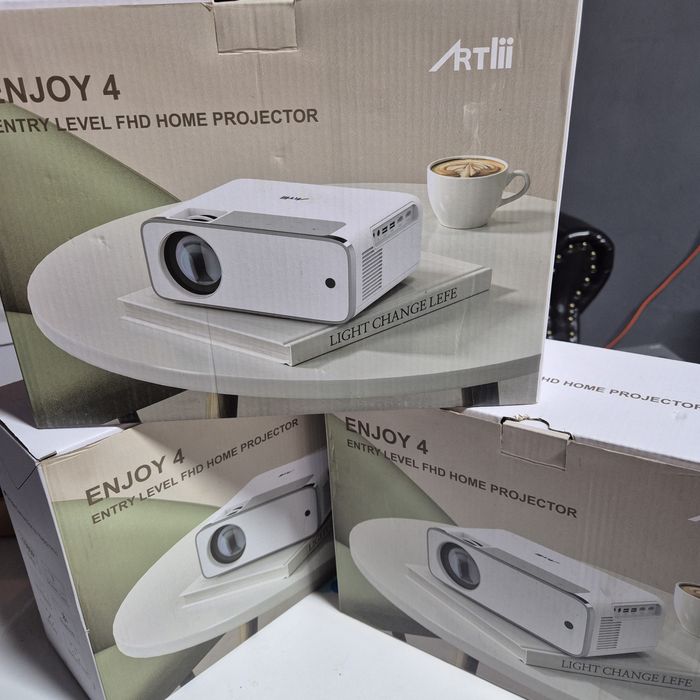 Промо Цена!Висококачествен WiFi 5G Native 4К Проектор ARTlii Enjoy4