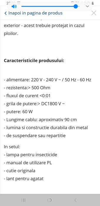 Aparat pentru insecte