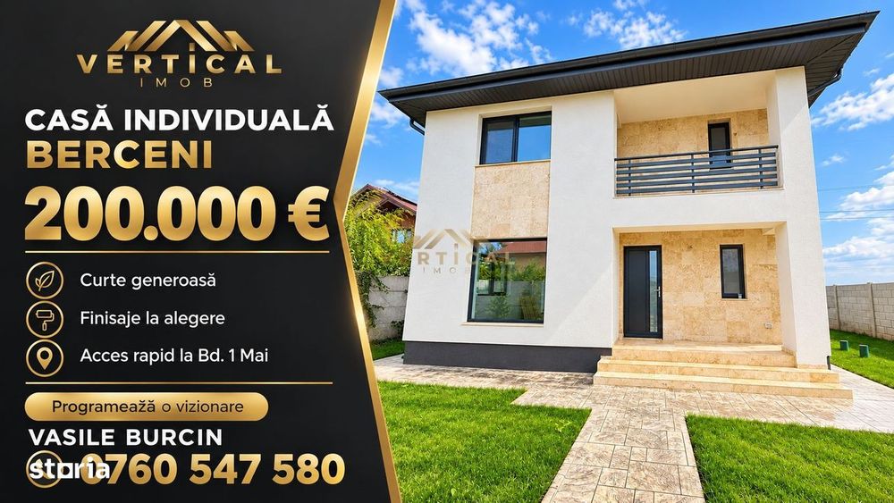Casă individuală Berceni | Curte generoasă | Finisaje la alegere