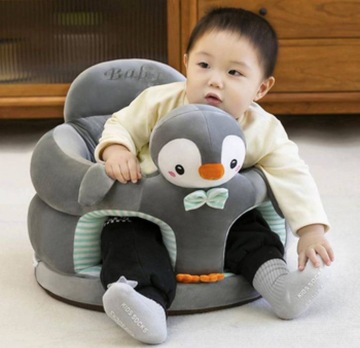 Мягкое кресло для малыша с ограничителями — с 6 месяцев