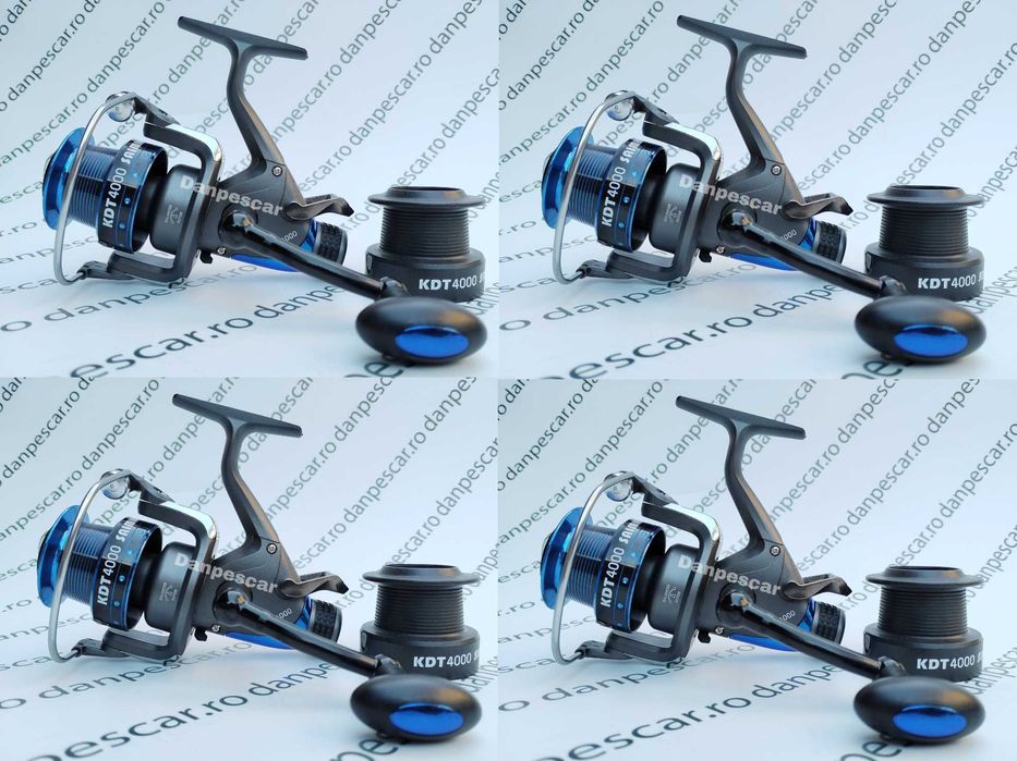 SET 4 Mulinete FEEDER Saimino KDT4000 9 rulmenti cu tambur LongCast