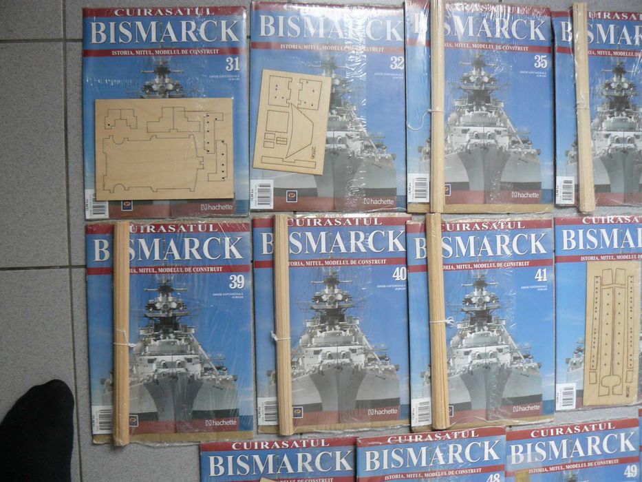 15 Numere Reviste CUIRASATUL BISMARCK Sigilate De La Editura Hachette