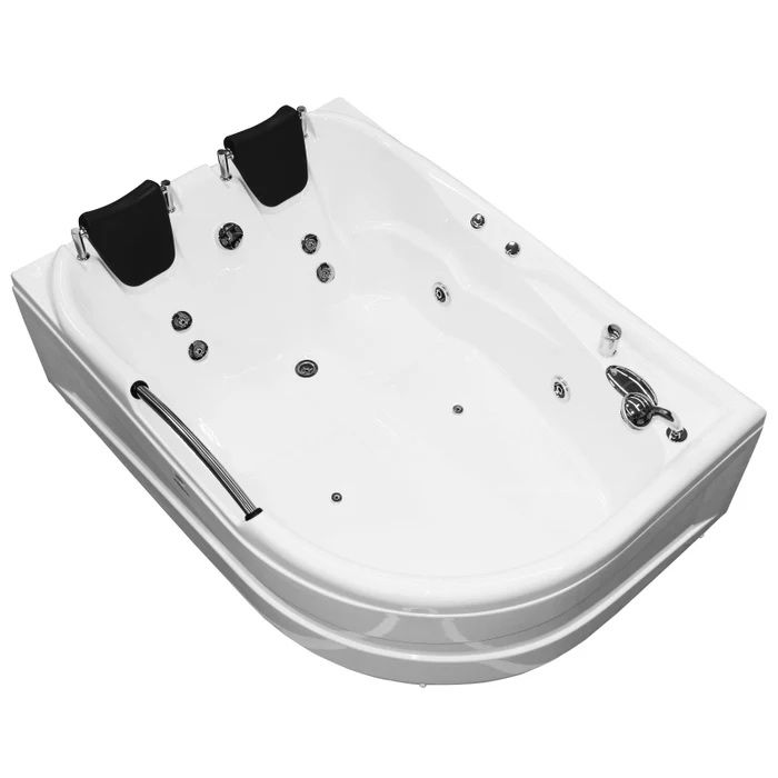 Cada Kadda baie 2 persoane, hidromasaj, asimetrica, masca inclusa