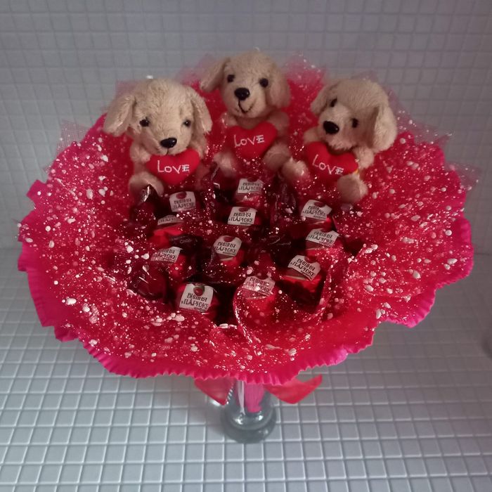 Букеты сладкие и с игрушками!