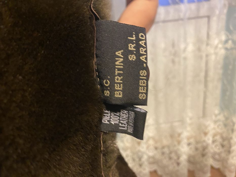 Cojoc de femei din piele si blana naturala