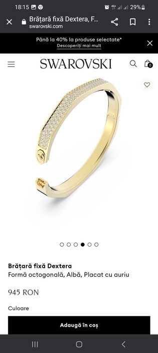 Bratara Swarovski noua