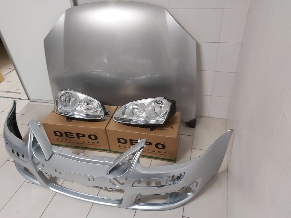 Fata Completa VW Golf 5 V GTi 2004-2008 LA7W Gri Capota+Bara+Far