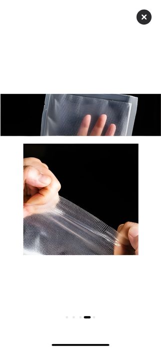 Pungi vidat gofrate AYCB, pentru aparat de vidat alimente, 50 bucati