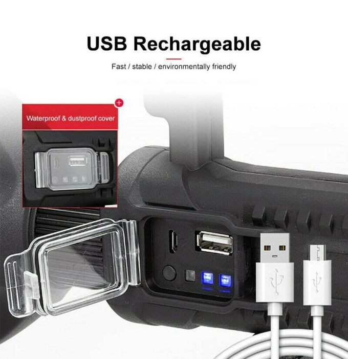 Lanterna LED reincarcabila la USB cu maner 4 faze Tripod W591