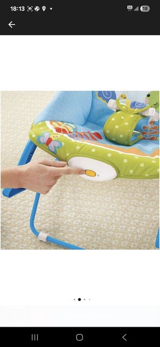 Vând balansoar pentru bebeluși – model Blue Roker (0-18 kg)