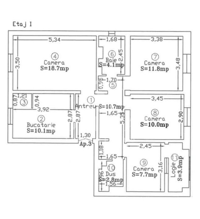 Apartament 4 camere | Etaj intermediar | cartier Mărăști