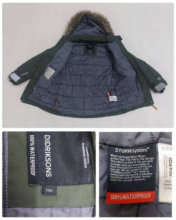 Geaca Didriksons 100% Waterproof Storm System, nr. 130 ptr. copii