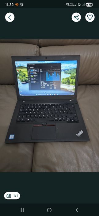 Laptop Lenovo L470, i5-7200, ram 8gb, ssd 128gb, bat 4h