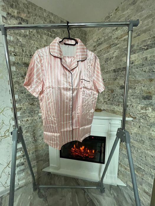 Pijama Satin Roz