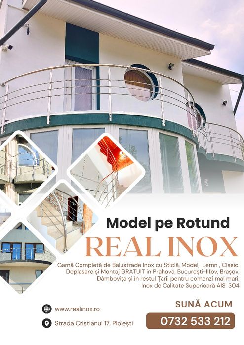 Balustrade din Inox cu montaj în București-Ilfov