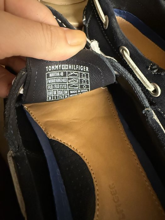 Mocasini piele naturala Tommy Hilfiger 38