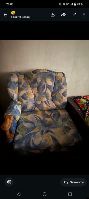 Диван с 2 кресла (в комплекте)