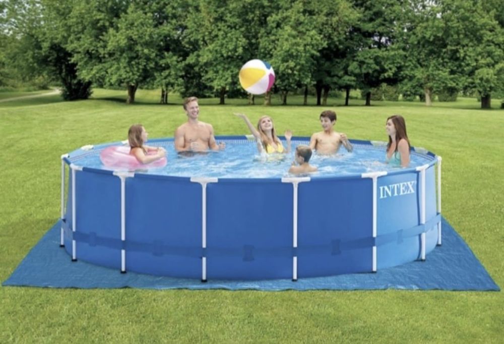 Бассейн каркасный Intex 457x457x122см