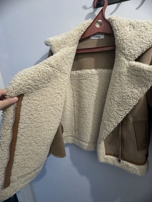 Эко дубленка зима осень