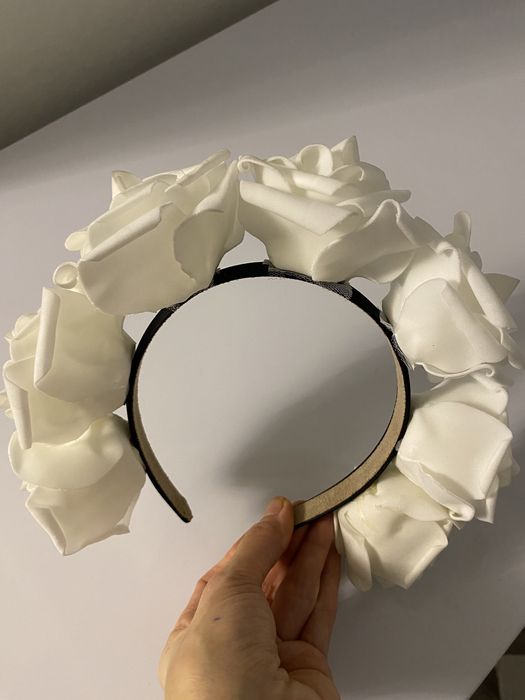 Ободок с розами , цветочный ободок