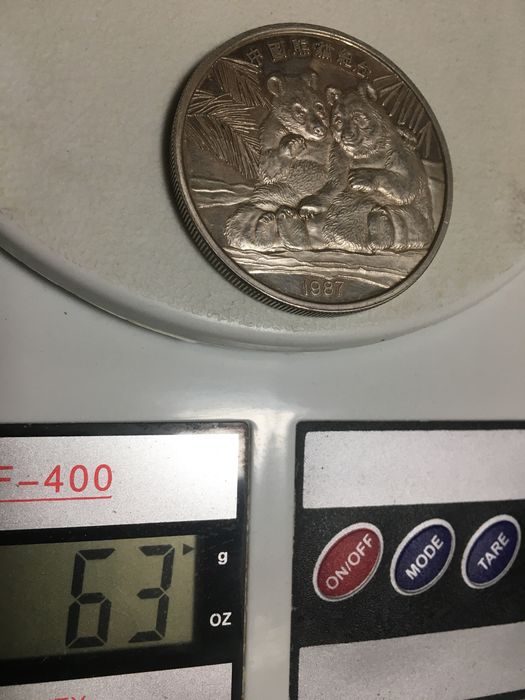 Серебрянная двух унцовка