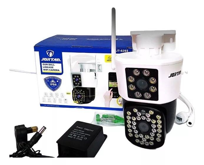 Camera Jortan Full HD Dubla 360grade Rotativa leduri infraroșu+ Card