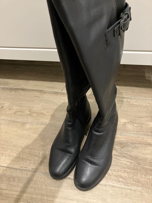 Cizme dama piele Cadenzza negru marime 35 imblanite