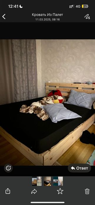 Кровать из паллет