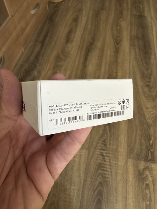 Incarcator Apple, original, 20W, USB-C, Alb, MD3J4ZM/A, NOU