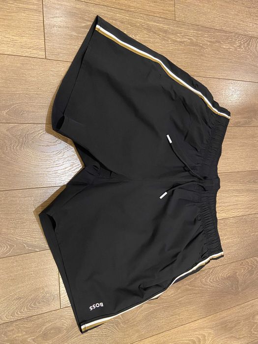 HUGO BOSS, Оригинални Плувни шорти, черни, размер: S, M, L, XL и XXL
