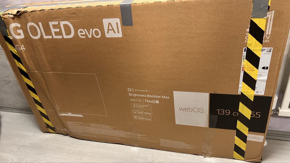 OLED’evo 4K LG super G4 serie TV SMART+ 140cm diagonala nou