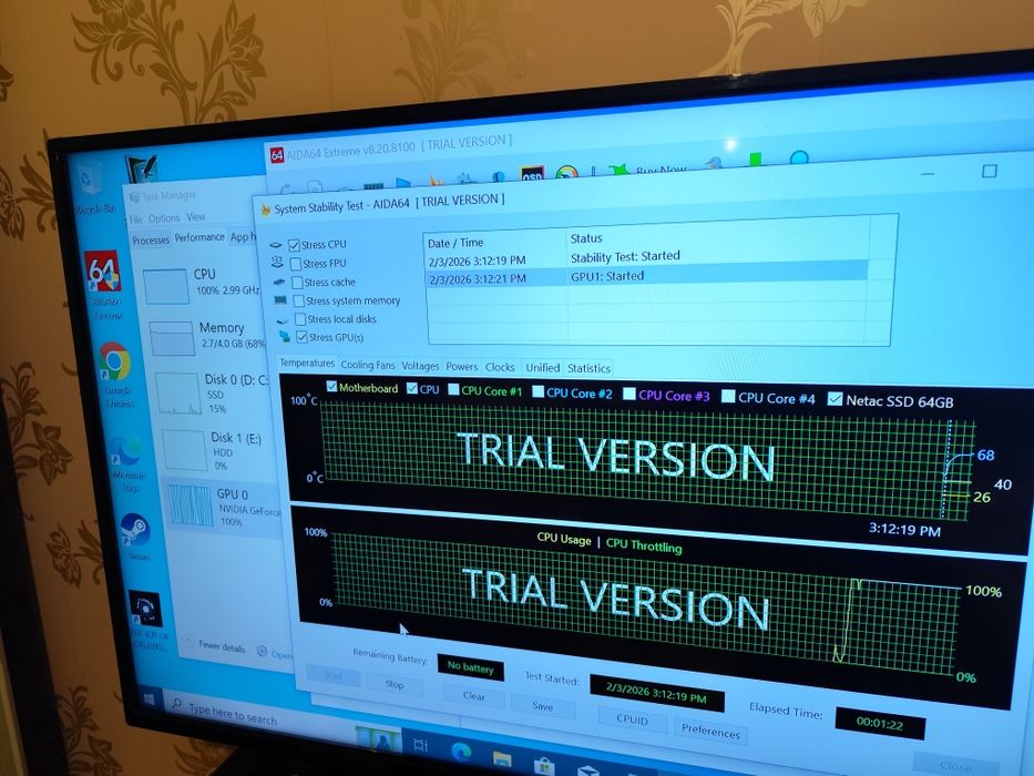Компютър с 4 ядрен процесор