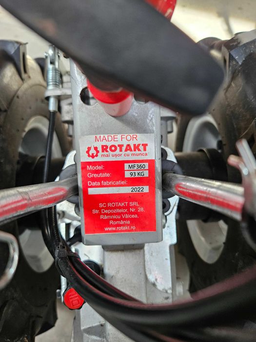 Motocultor Rotakt MF360 + cositoare + freza zapada APROAPE NOU