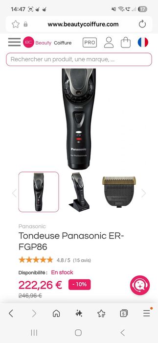 Masina de tuns Panasonic ER-FGP 86