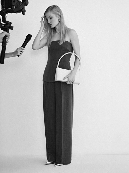 Продам серые брюки палаццо, раз.L.