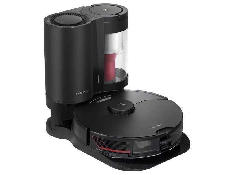 Робот Прахосмукачка с Моп Roborock S7 MaxV Plus, 5100 Pa, Черен