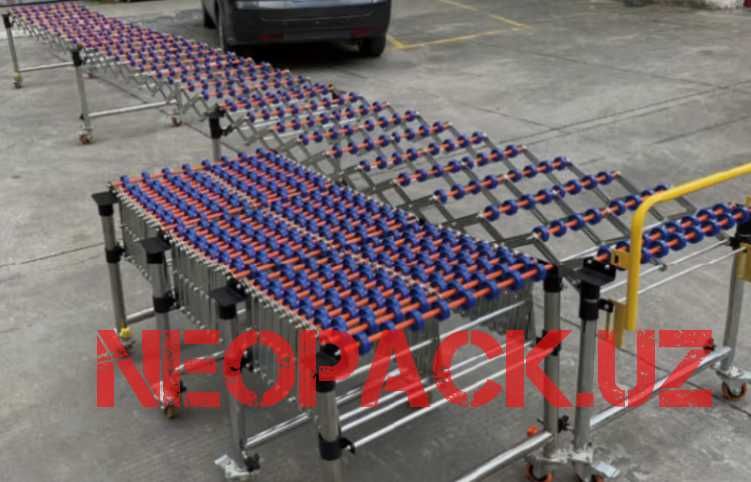 Растяжной роликовый конвейер/Rolikli konveyer/Transparter