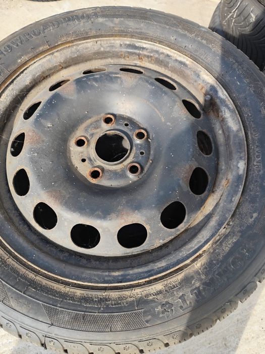 4 Jante gama WAG. 5X112.Cu anvelope de iarnă. 205/55R16.