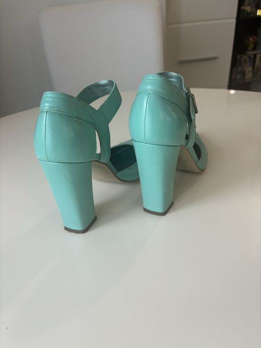 Sandale/pantofi dama piele naturala cu toc