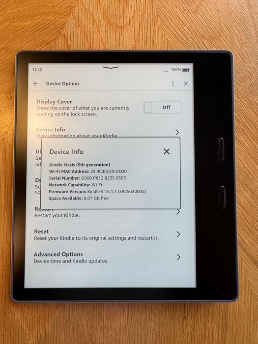 Amazon Kindle Oasis 9th gen