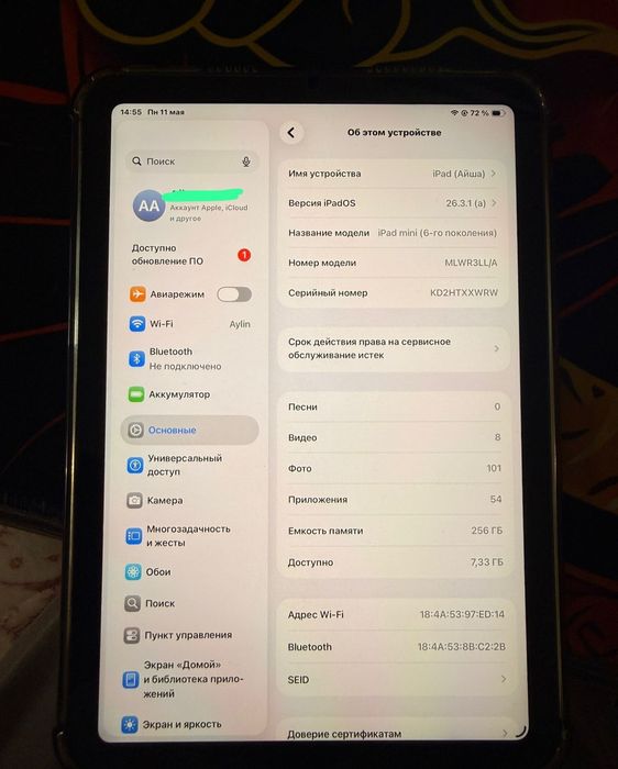 планшет,ipad mini 6