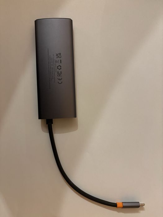 USB хъб Baseus - 6 в 1, USB-C / докинг станция
