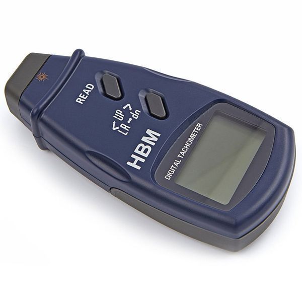 Цифров тахометър с лазер за измерване на оборотите в минута hbm