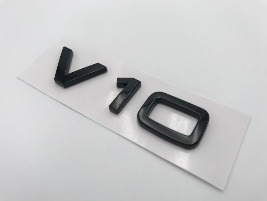 Emblema AUDI V10 aripa negru
