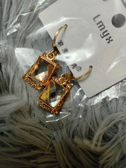 Серьги под золото