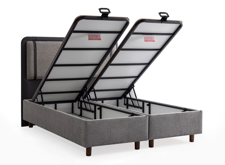 Тапицирано легло Sidelya Deluxe Светлосиво